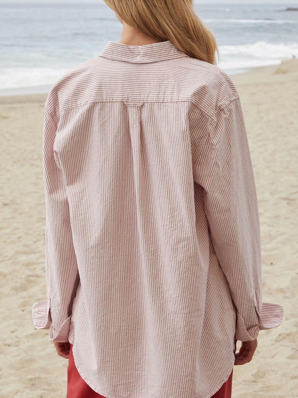John Galt California Button-Down Long Sleeve Striped Shirt